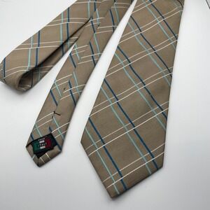 Gianfranco Italy Mens Silk Blend Micro Fiber Hand Made Plaid Tie